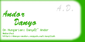 andor danyo business card